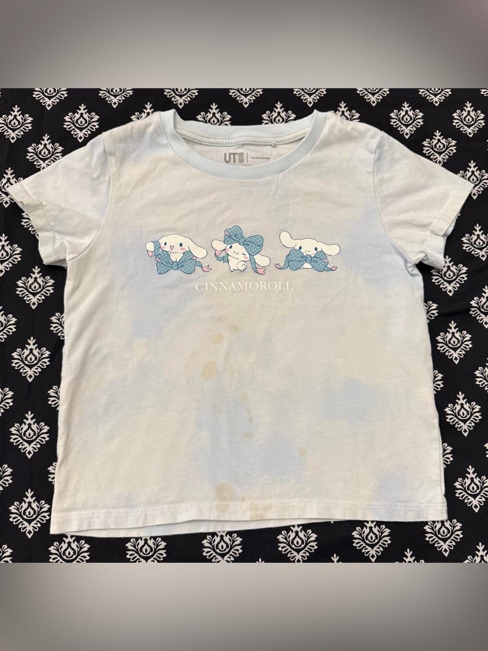 Uniqlo UT Sanrio Cinnamoroll Girls T Shirt Size 5-6 Blue 100% Cotton